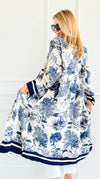 Adorable Italian Long Jacket- Navy-160 Jackets-K2-Coastal Bloom Boutique, find the trendiest versions of the popular styles and looks Located in Indialantic, FL