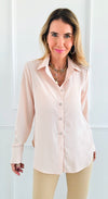 Sierra Luxe Button Down Top -Nude-130 Long Sleeve Tops-Must Have-Coastal Bloom Boutique, find the trendiest versions of the popular styles and looks Located in Indialantic, FL