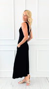 Moonlight Stroll Surplice Jumpsuit-200 Dresses/Jumpsuits/Rompers-Zenana-Coastal Bloom Boutique, find the trendiest versions of the popular styles and looks Located in Indialantic, FL