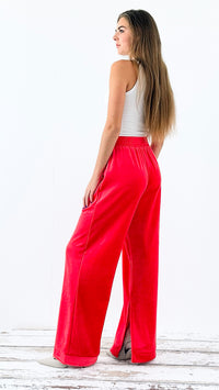 Velvety Wide-Leg Lounge Pants-180 Joggers-minco-Coastal Bloom Boutique, find the trendiest versions of the popular styles and looks Located in Indialantic, FL