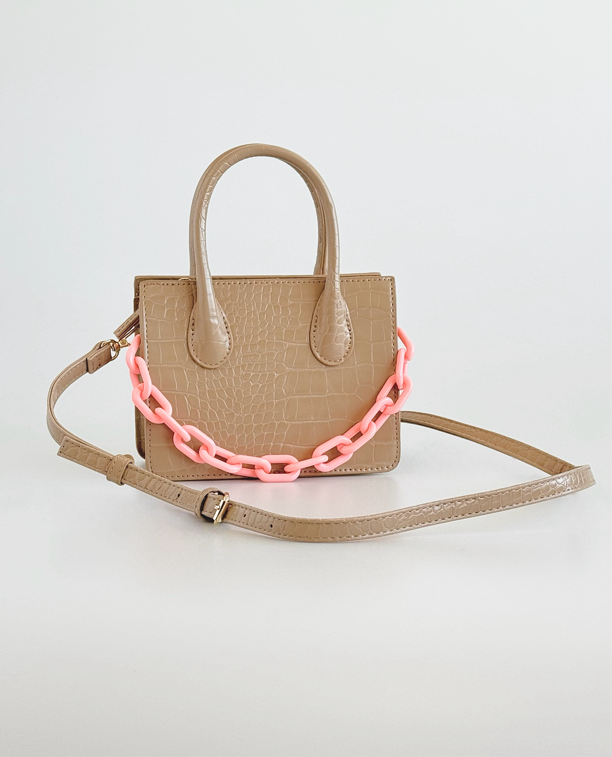 Vegan Croc-Embossed Mini Tote-240 Bags-like dreams-Coastal Bloom Boutique, find the trendiest versions of the popular styles and looks Located in Indialantic, FL