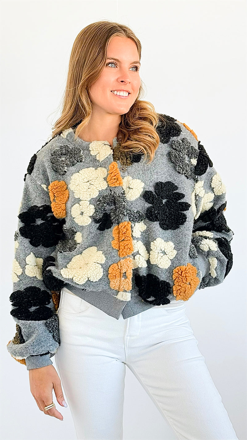 Bloomed Perfection Button-Up Jacket-160 Jackets-Veveret-Coastal Bloom Boutique, find the trendiest versions of the popular styles and looks Located in Indialantic, FL