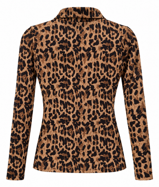 Leopard Zip Top