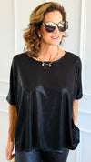 Midnight Muse Top-110 short Sleeve Top-GLAM-Coastal Bloom Boutique, find the trendiest versions of the popular styles and looks Located in Indialantic, FL