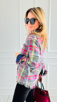 PRE ORDER Cape Cod Flannel Top-110 Long Sleeve Tops-Dizzy Lizzie-Coastal Bloom Boutique, find the trendiest versions of the popular styles and looks Located in Indialantic, FL