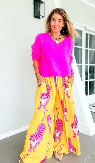 Pink Prowl Riviera Italian Pants