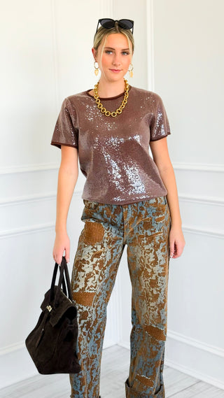 Patchwork Mineral Wash Pants