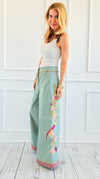 Botanical Charm Wide-Leg Pants-170 Bottoms-Aratta-Coastal Bloom Boutique, find the trendiest versions of the popular styles and looks Located in Indialantic, FL