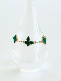 Enchanted Garden Clover Bracelet-230 Jewelry-NYW-Coastal Bloom Boutique, find the trendiest versions of the popular styles and looks Located in Indialantic, FL