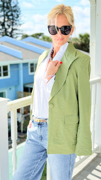 Tailored Ease Blazer - Green