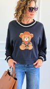 Ranch Beary Italian Sweatshirt-140 Sweaters-AZUL MONACO-Coastal Bloom Boutique, find the trendiest versions of the popular styles and looks Located in Indialantic, FL
