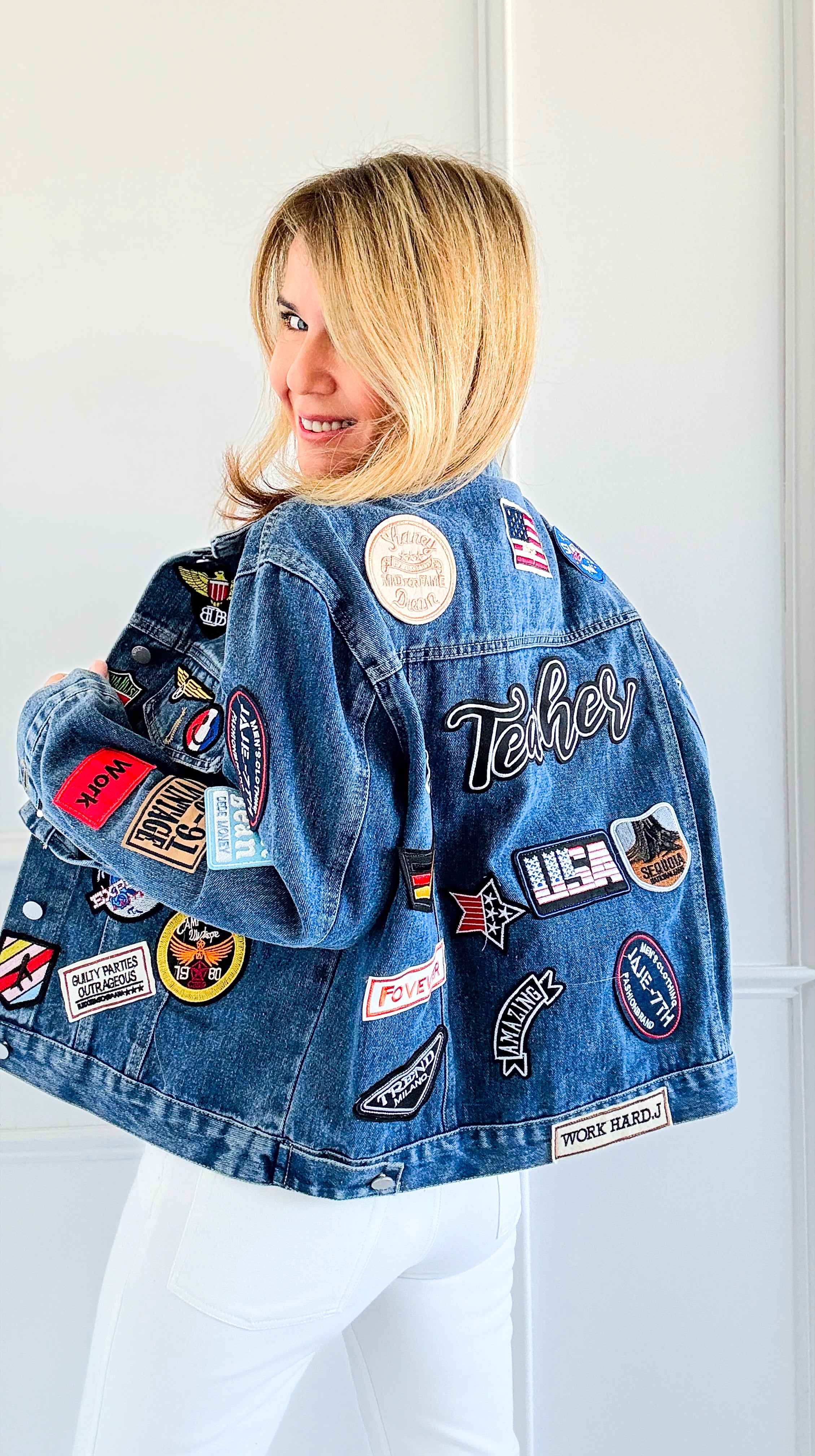 Vintage Rebel Embellished Jacket-160 Jackets-SALT-Coastal Bloom Boutique, find the trendiest versions of the popular styles and looks Located in Indialantic, FL