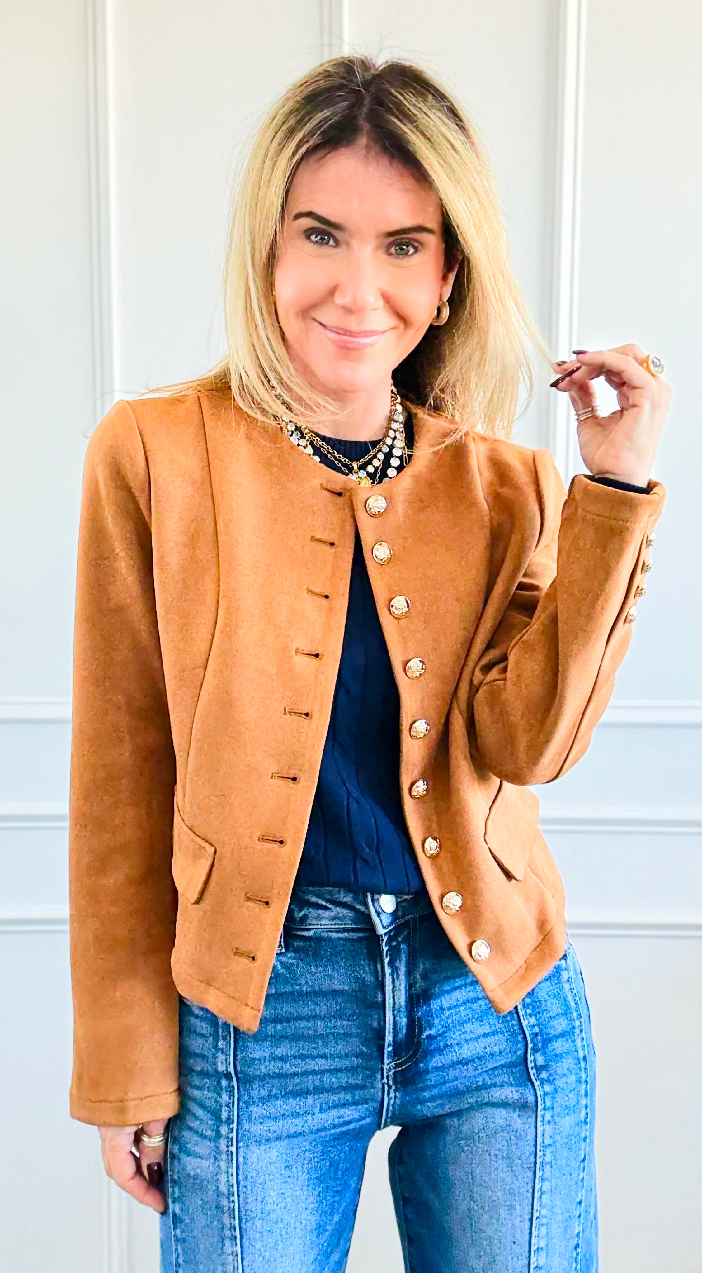 Classic Luxe Suede Jacket
