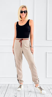 Urban Jungle Joggers- Taupe-170 Bottoms-mystree-Coastal Bloom Boutique, find the trendiest versions of the popular styles and looks Located in Indialantic, FL