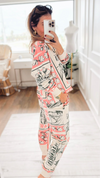 Pink Horse-Block Print Sweatshirt-110 Long Sleeve Tops-L.A SOUL-Coastal Bloom Boutique, find the trendiest versions of the popular styles and looks Located in Indialantic, FL