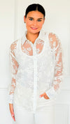 Rose Veil Long Sleeve Top-110 Long Sleeve Tops-sew in love-Coastal Bloom Boutique, find the trendiest versions of the popular styles and looks Located in Indialantic, FL