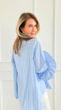 Whimsy Lane Ruffle Bell Sleeve Italian Blouse-170 Bottoms-TATTOO Z-Coastal Bloom Boutique, find the trendiest versions of the popular styles and looks Located in Indialantic, FL