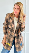 Palm Angels Plaid Italian Jacket-160 Jackets-TATTOO Z-Coastal Bloom Boutique, find the trendiest versions of the popular styles and looks Located in Indialantic, FL