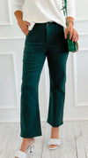 Coastal Breeze Ankle-Flare-Patch Pocket Jeans-190 Denim-Risen-Coastal Bloom Boutique, find the trendiest versions of the popular styles and looks Located in Indialantic, FL