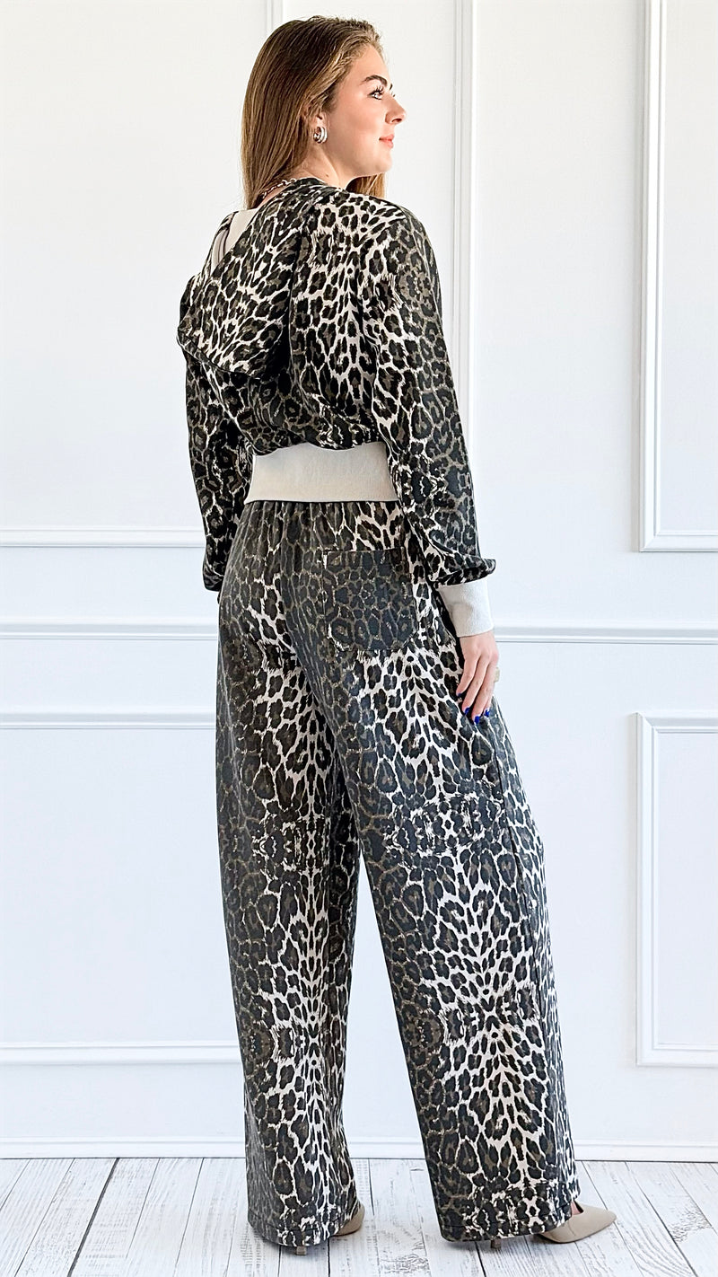 Leopard Print Lounge Set-210 Loungewear/Sets-7Mango7-Coastal Bloom Boutique, find the trendiest versions of the popular styles and looks Located in Indialantic, FL