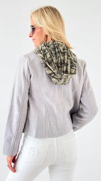 Effortless Edge Zip Jacket-160 Jackets-Rousseau-Coastal Bloom Boutique, find the trendiest versions of the popular styles and looks Located in Indialantic, FL