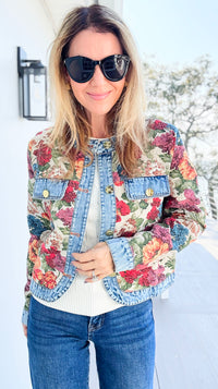 Loom & Indigo Jacket-160 Jackets-DAVI & DANI-Coastal Bloom Boutique, find the trendiest versions of the popular styles and looks Located in Indialantic, FL