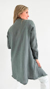 Seaside Breeze Drape Cardigan - Charcoal-150 Cardigans/Layers-V6-Coastal Bloom Boutique, find the trendiest versions of the popular styles and looks Located in Indialantic, FL