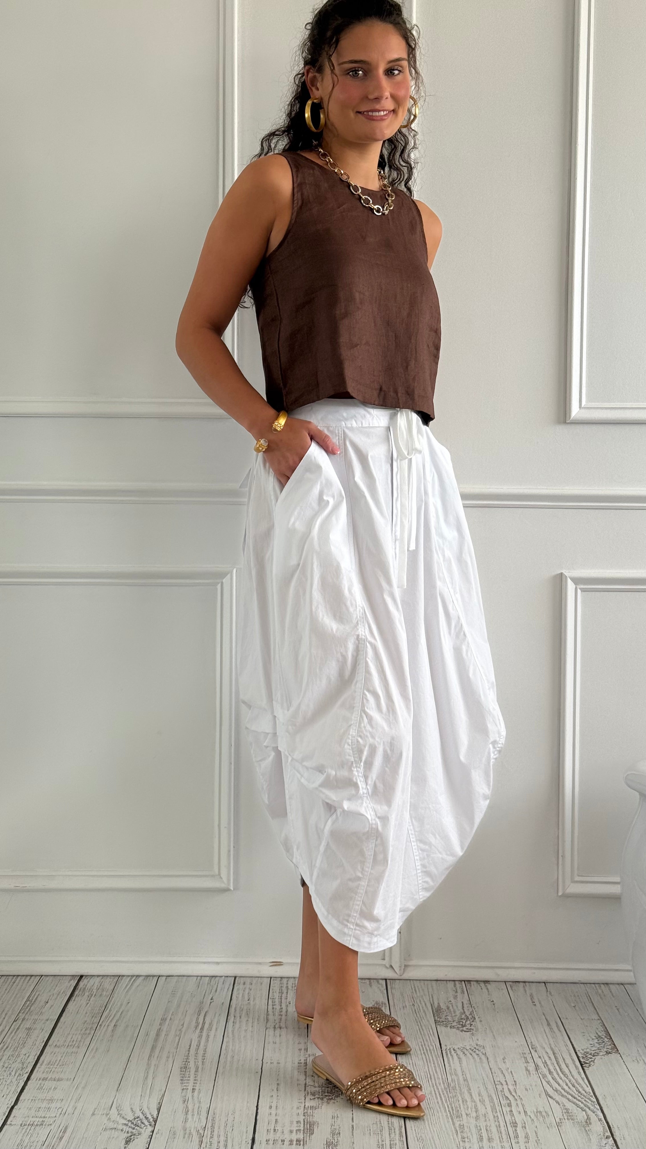 Midnight Flow Skirt - Off White