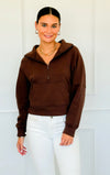 Mist Over Capri Sweatshirt - Brown-130 Long Sleeve Tops-Zenana-Coastal Bloom Boutique, find the trendiest versions of the popular styles and looks Located in Indialantic, FL