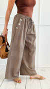 Plaid Blossom Italian Pants-100 Pants-TATTOO Z-Coastal Bloom Boutique, find the trendiest versions of the popular styles and looks Located in Indialantic, FL