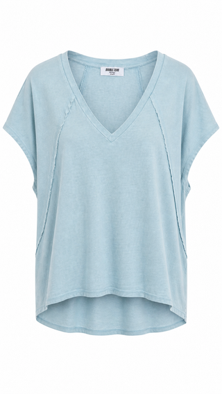 Mineral Washed V-Neck Tee