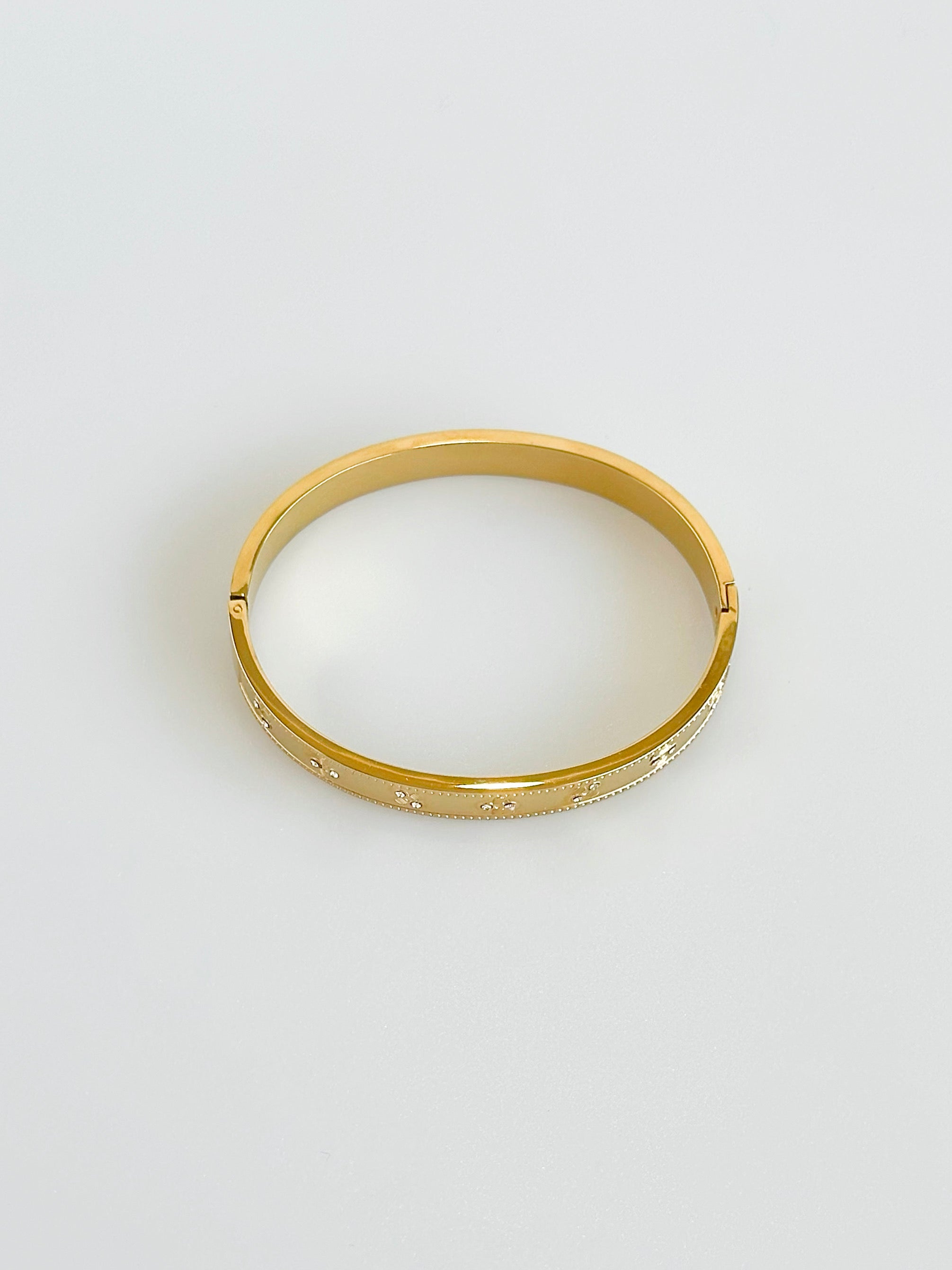 Radiant Studded Bangle Bracelet-230 Jewelry-GS JEWELRY-Coastal Bloom Boutique, find the trendiest versions of the popular styles and looks Located in Indialantic, FL