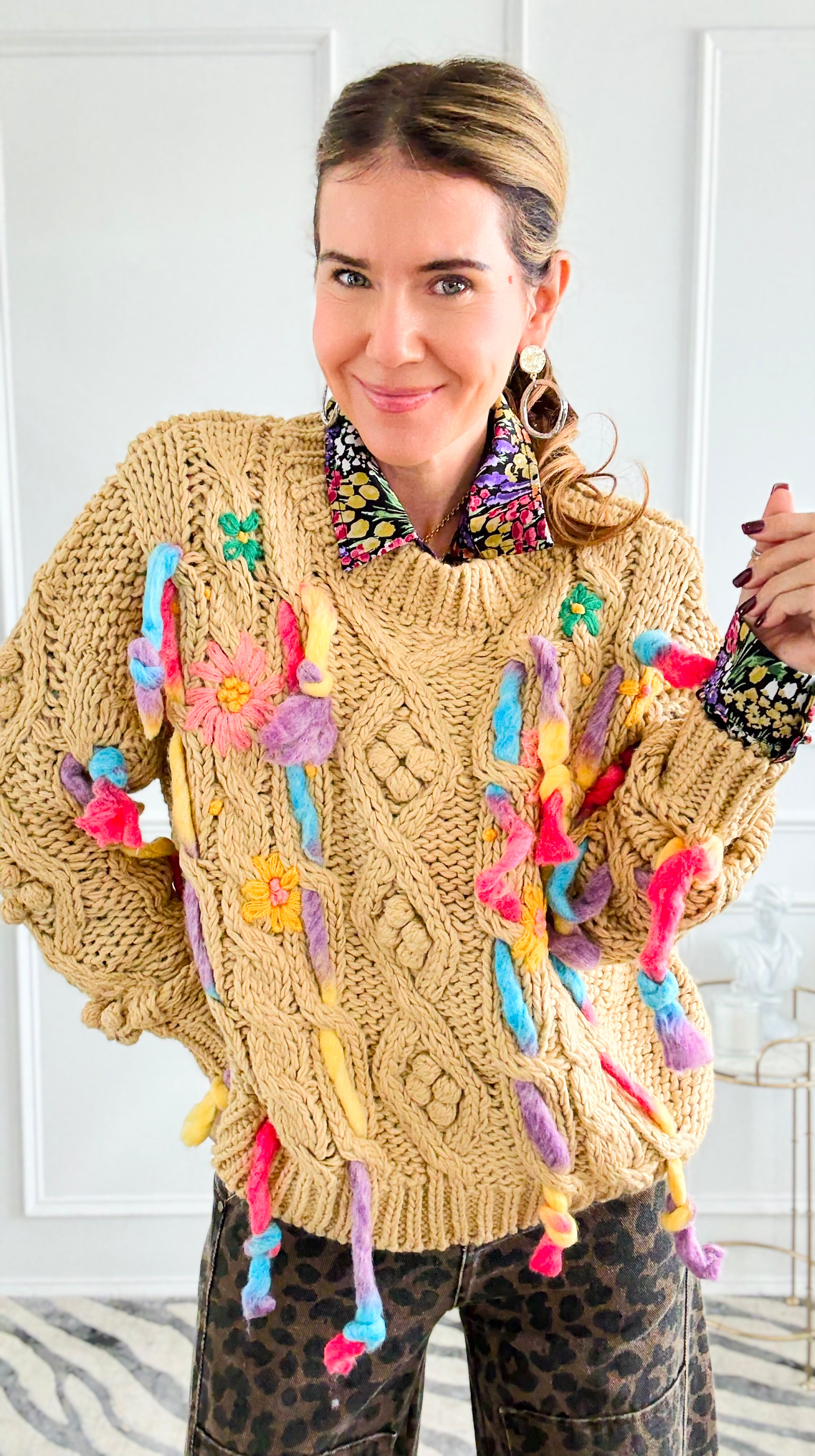 Stitched in Bloom Knit Sweater