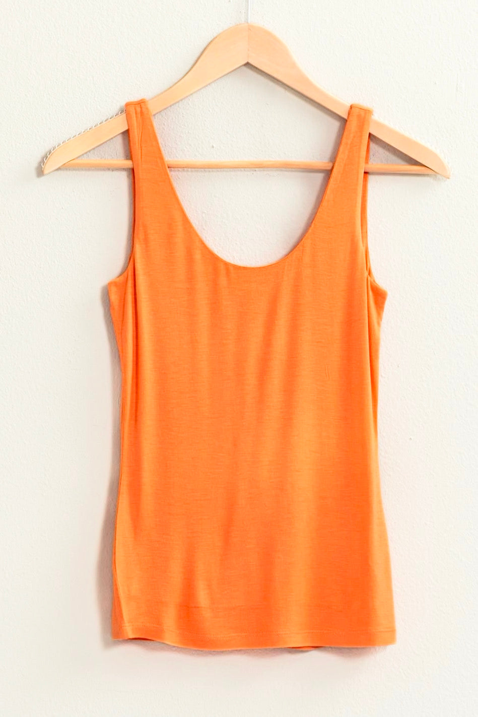 Back to Basics Scoop Neck Top - Orange-100 Sleeveless Tops-HYFVE-Coastal Bloom Boutique, find the trendiest versions of the popular styles and looks Located in Indialantic, FL