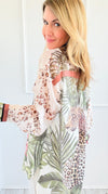 Safari Luxe Italian Blouse-130 Long Sleeve Set-Italianissimo-Coastal Bloom Boutique, find the trendiest versions of the popular styles and looks Located in Indialantic, FL