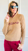 Milano Knit Hoodie-140 Sweaters-Active Basic-Coastal Bloom Boutique, find the trendiest versions of the popular styles and looks Located in Indialantic, FL