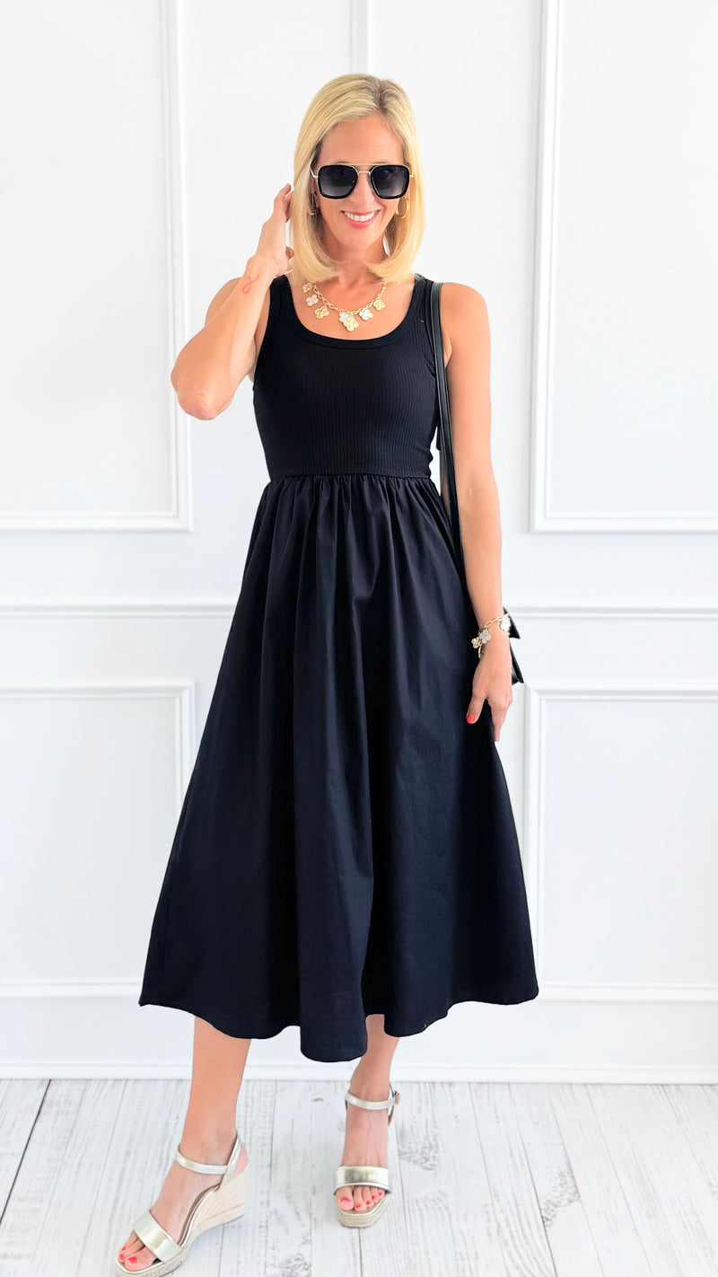 Effortlessly Refined Tank Dress-200 Dresses/Jumpsuits/Rompers-Blu Pepper-Coastal Bloom Boutique, find the trendiest versions of the popular styles and looks Located in Indialantic, FL