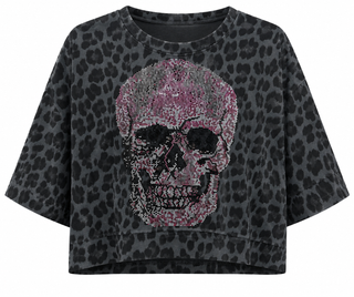 CB Custom - Leopard After Dark French Terry Italian Top