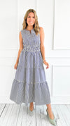 Sailaway Stripe Tiered Midi Dress-200 Dresses/Jumpsuits/Rompers-she+sky-Coastal Bloom Boutique, find the trendiest versions of the popular styles and looks Located in Indialantic, FL