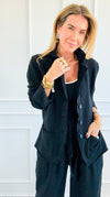 Eileen Knit Blazer-160 Jackets-Mono B-Coastal Bloom Boutique, find the trendiest versions of the popular styles and looks Located in Indialantic, FL