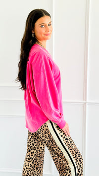 Bubble Pop Relaxed Sweatshirt-130 Long Sleeve Tops-White Birch-Coastal Bloom Boutique, find the trendiest versions of the popular styles and looks Located in Indialantic, FL