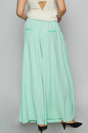 Relaxed Flowy High-Rise Pants - Mint-170 Bottoms/Shorts-POL-Coastal Bloom Boutique, find the trendiest versions of the popular styles and looks Located in Indialantic, FL