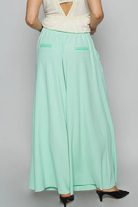 Relaxed Flowy High-Rise Pants - Mint-170 Bottoms/Shorts-POL-Coastal Bloom Boutique, find the trendiest versions of the popular styles and looks Located in Indialantic, FL