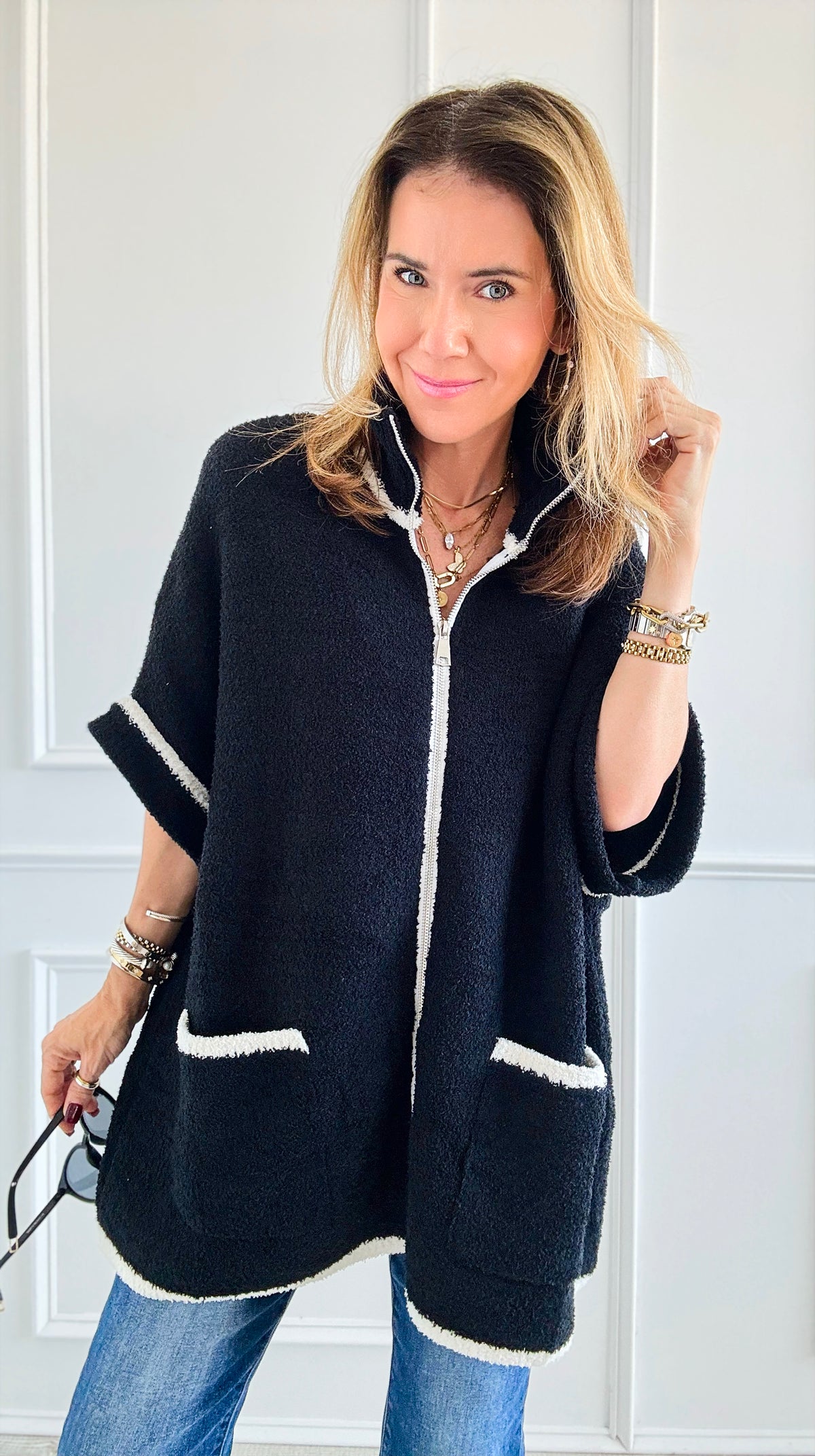 Cloud Comfort Cardigan - Black-160 Jackets-NYW-Coastal Bloom Boutique, find the trendiest versions of the popular styles and looks Located in Indialantic, FL