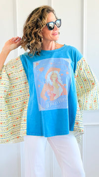 Dollyverse Kantha Poncho Top-150 Cardigan Layers-Blue Velvet-Coastal Bloom Boutique, find the trendiest versions of the popular styles and looks Located in Indialantic, FL