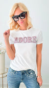 Adore Sparkly Embellished T-Shirt Top-110 Short Sleeve Tops-On Twelfth-Coastal Bloom Boutique, find the trendiest versions of the popular styles and looks Located in Indialantic, FL