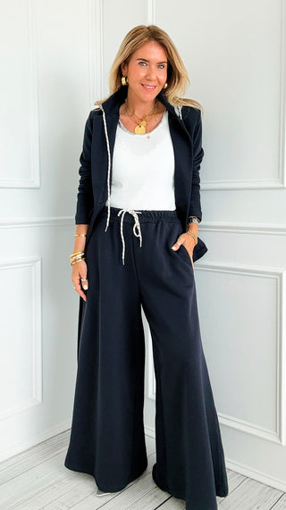 Caroline Italian Pant- Navy