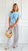 Seashore Stroll Stripe Pants-170 Bottoms-V6-Coastal Bloom Boutique, find the trendiest versions of the popular styles and looks Located in Indialantic, FL