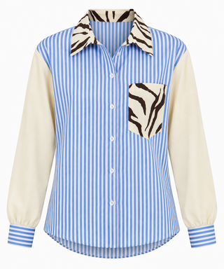 Striped Zebra Pocket Top