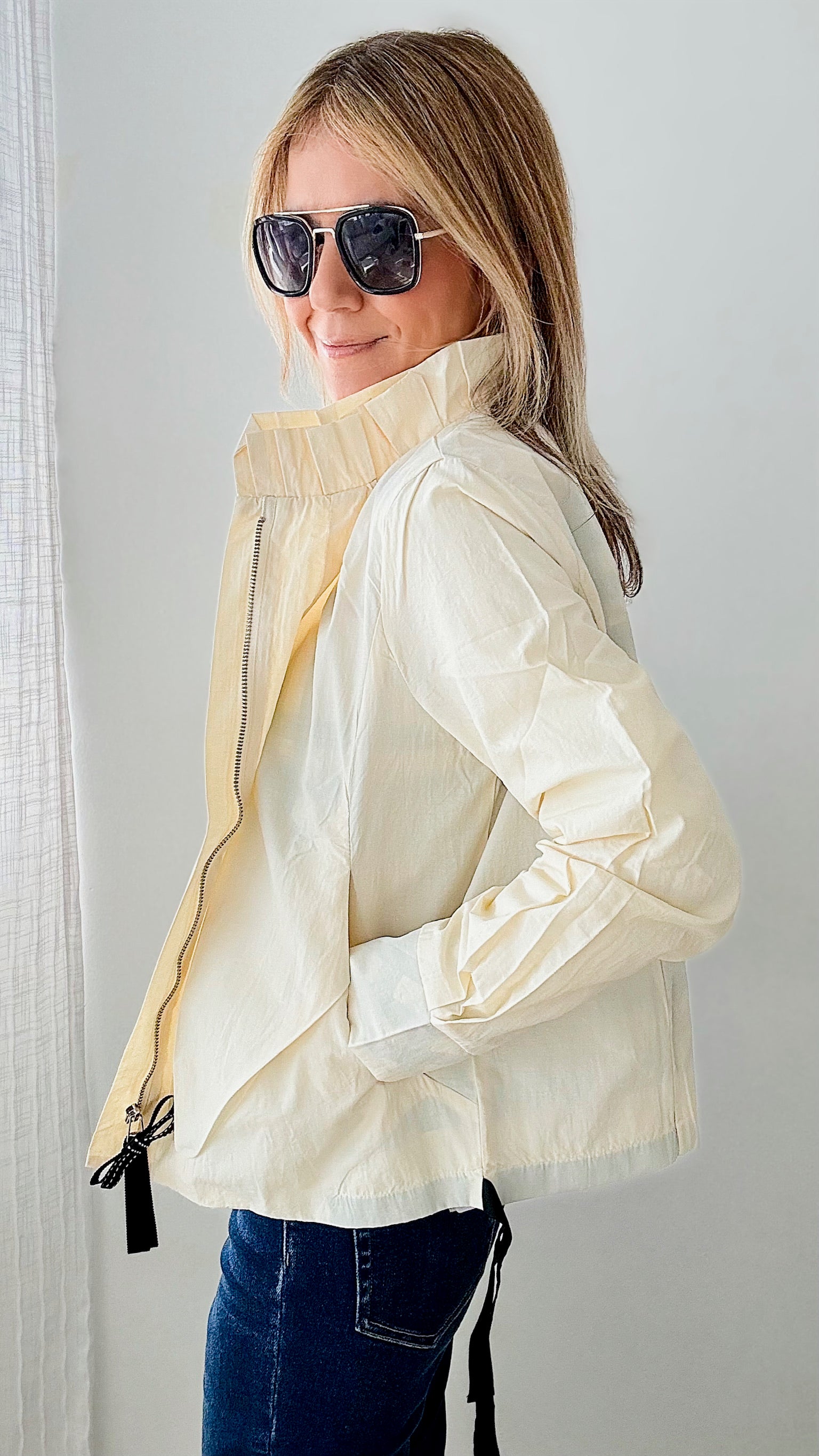 Timberlane Woven Jacket - Cream/Beige-160 Jackets-Joh Apparel-Coastal Bloom Boutique, find the trendiest versions of the popular styles and looks Located in Indialantic, FL